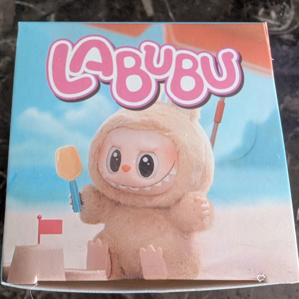 New! Labubu Mini Beige Plush Toy